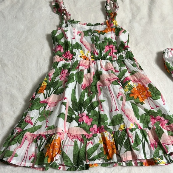 Janie and Jack Pink Flamingo Dress - Picture 7 of 13
